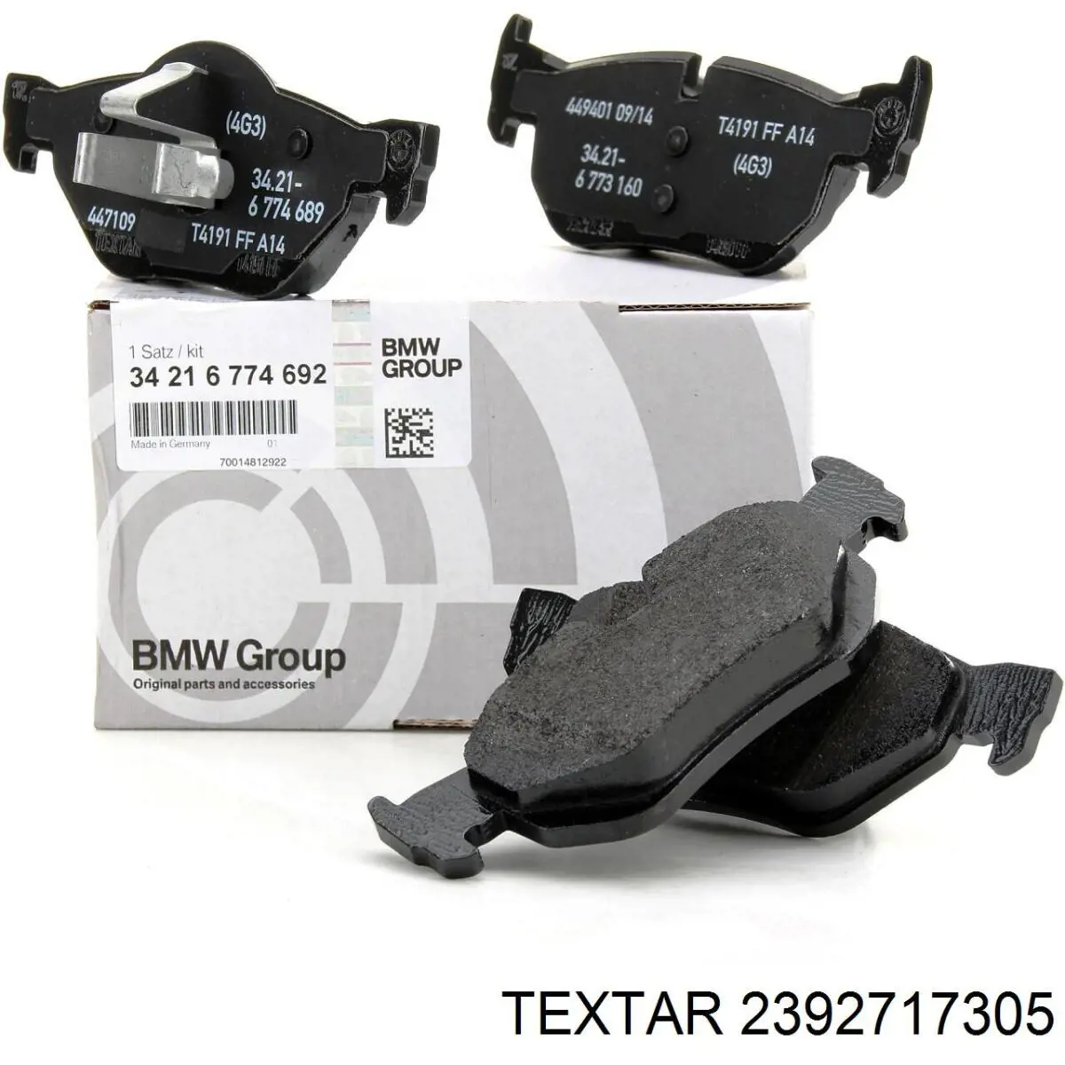 Колодки дисковые  Textar 2392717305 цена, от 31.10 USD