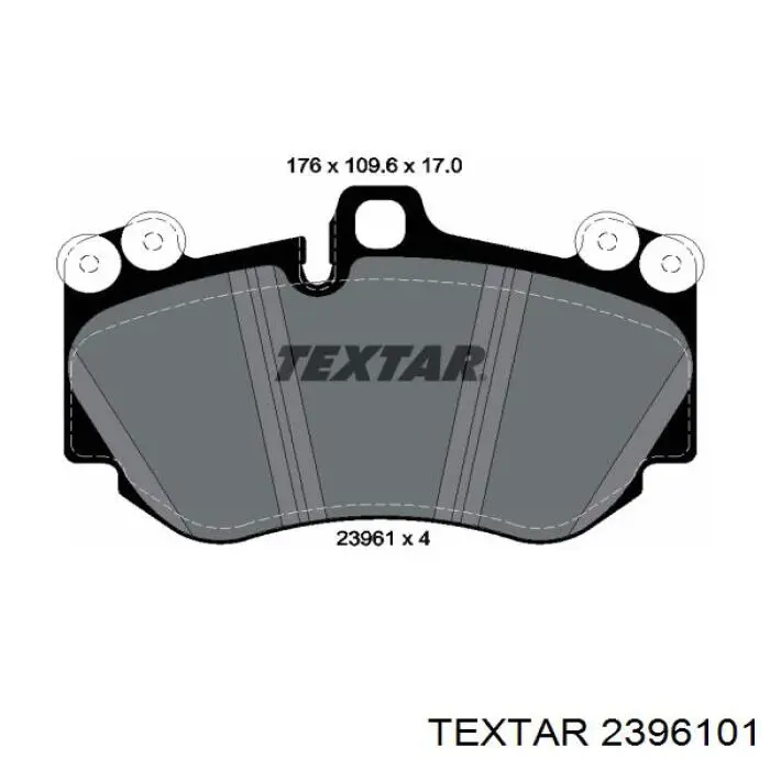 Передние тормозные колодки 2396101 Textar