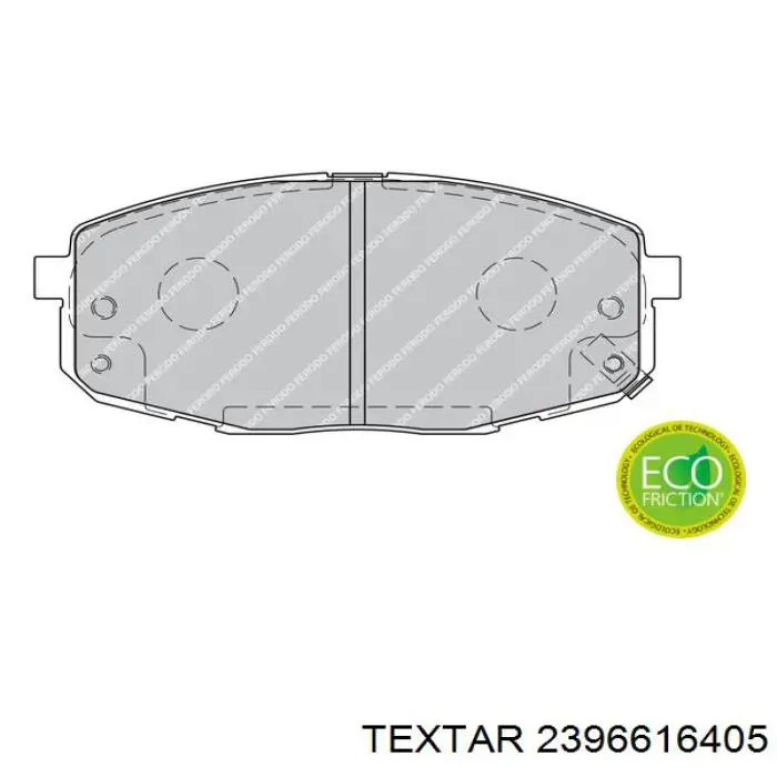 Передние тормозные колодки 2396616405 Textar