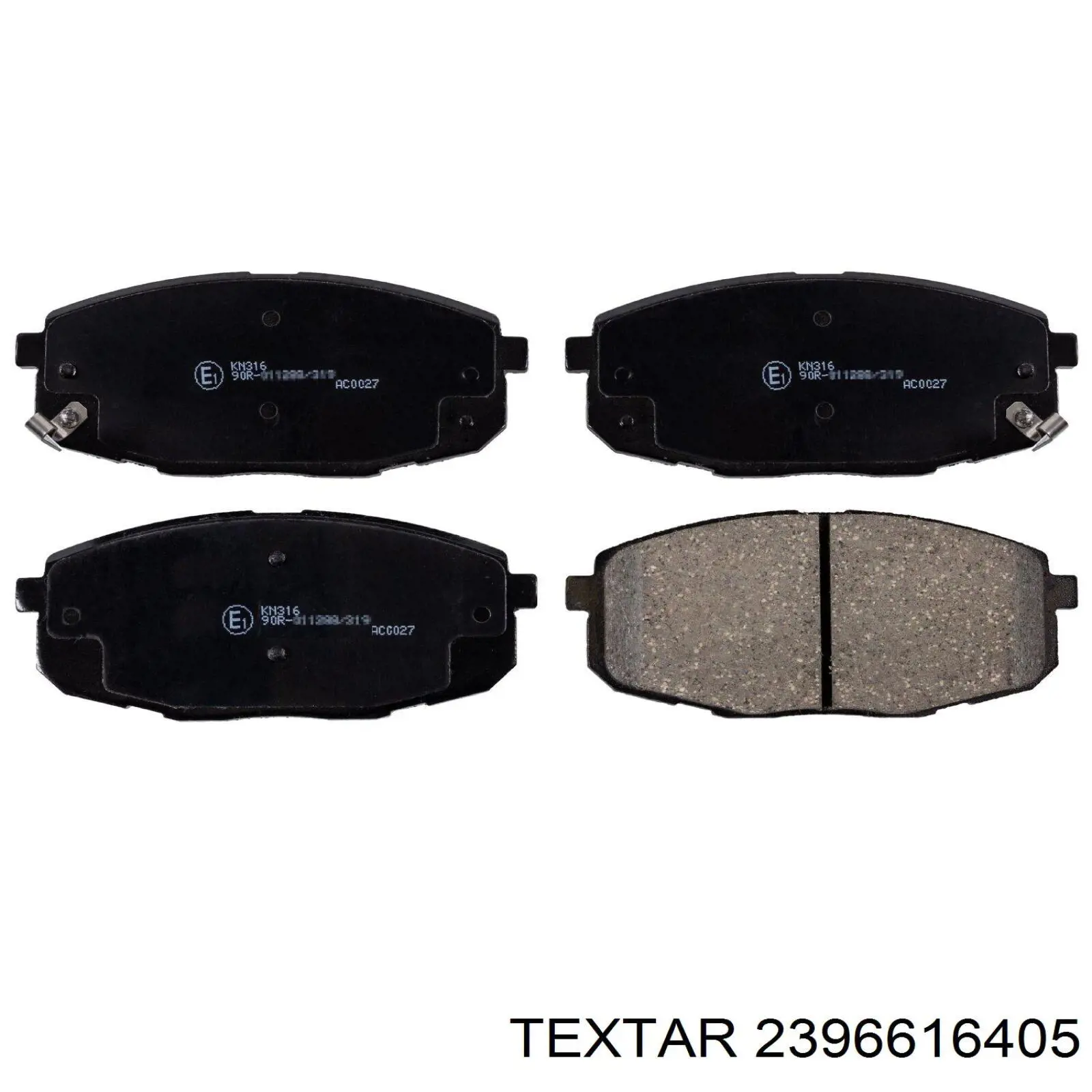 2396616405 Textar Колодки передние