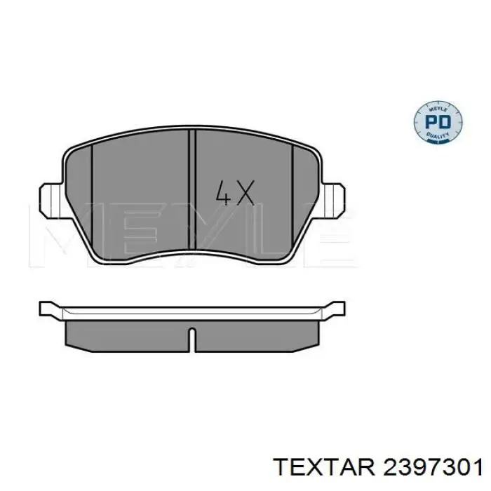 Тормозные колодки Textar 2397301