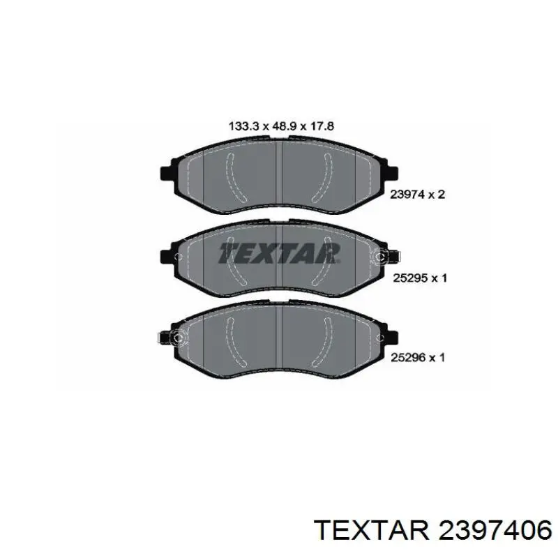 Колодки Textar 2397406 цена, от 29.38 USD