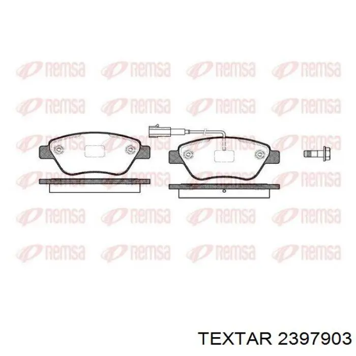 Купить 2397903 Textar Колодки тормозные