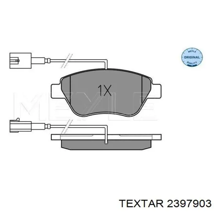 Передние тормозные колодки 2397903 Textar