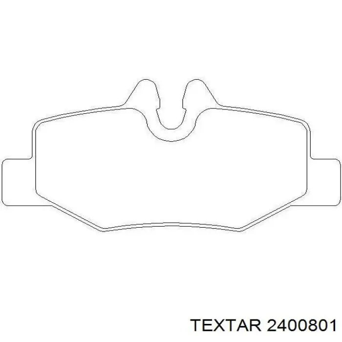Колодки дисковые  Textar 2400801 цена, от 37.11 USD