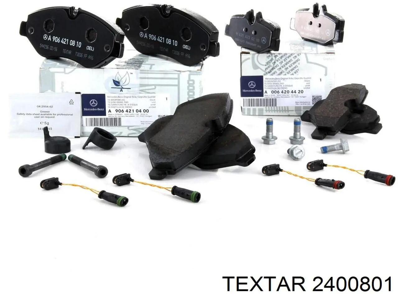 Задние тормозные колодки 2400801 Textar