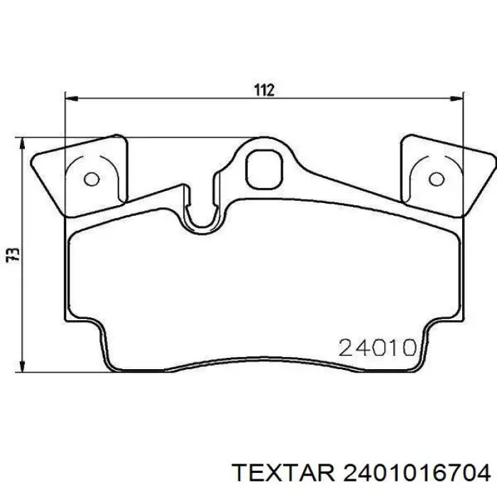 Задние тормозные колодки 2401016704 Textar