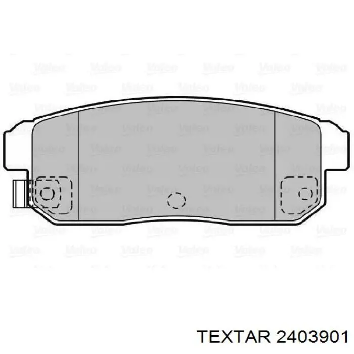 Купить 2403901 Textar Колодки тормозные задние, дисковые