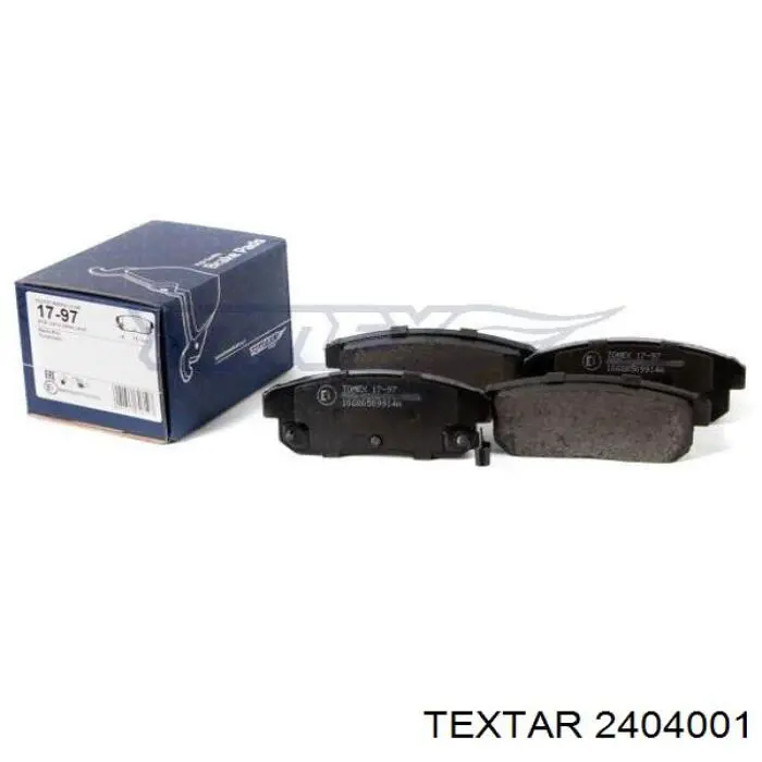 Купить 2404001 Textar Колодки тормозные задние, дисковые