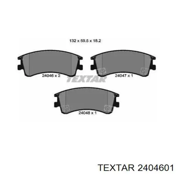Купить 2404601 Textar Колодки тормозные