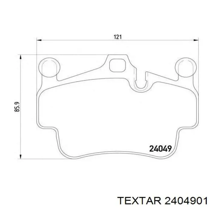 Колодки Textar 2404901 цена, от 76.24 USD