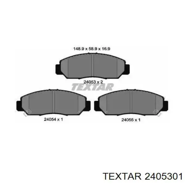 Колодки Textar 2405301 цена, от 27.87 USD