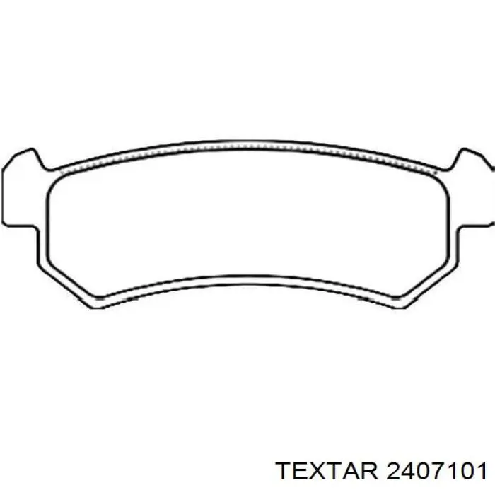 Купить 2407101 Textar Колодки тормозные задние, дисковые