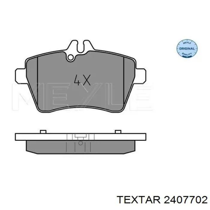 Передние тормозные колодки 2407702 Textar