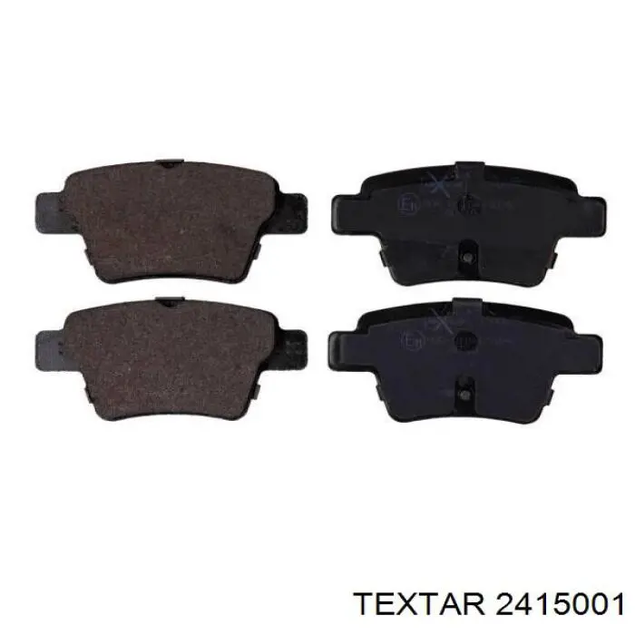 Купить 2415001 Textar Колодки тормозные задние, дисковые
