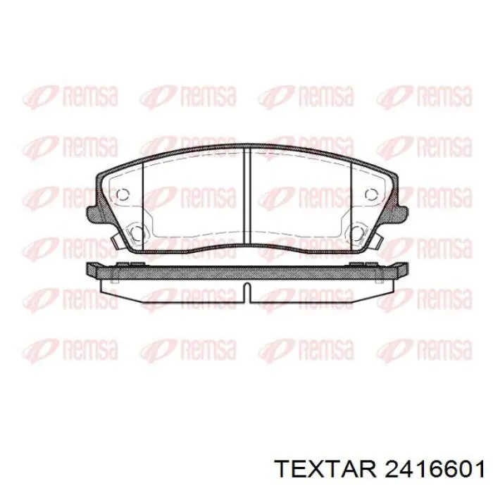 Тормозные колодки Textar 2416601