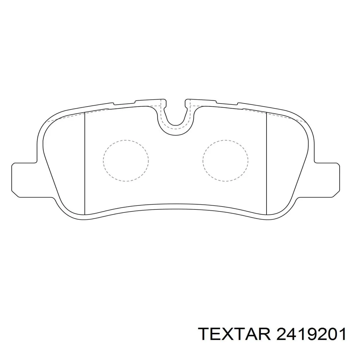 Задние дисковые колодки Textar 2419201