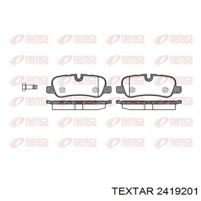 Купить 2419201 Textar Колодки тормозные задние, дисковые