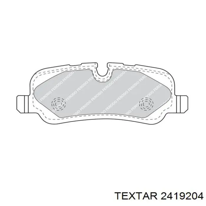 Задние тормозные колодки 2419204 Textar
