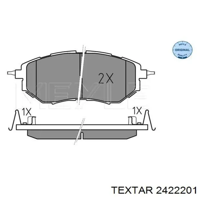 Колодки Textar 2422201 цена, от 58.92 USD