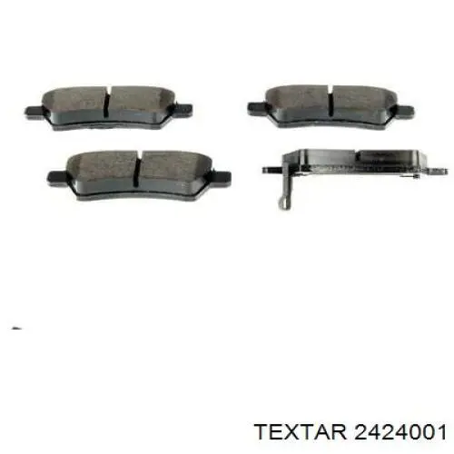 Задние тормозные колодки 2424001 Textar