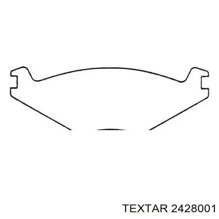 Тормозные колодки Textar 2428001