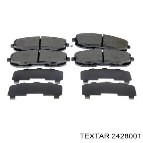 2428001 Textar Колодки передние