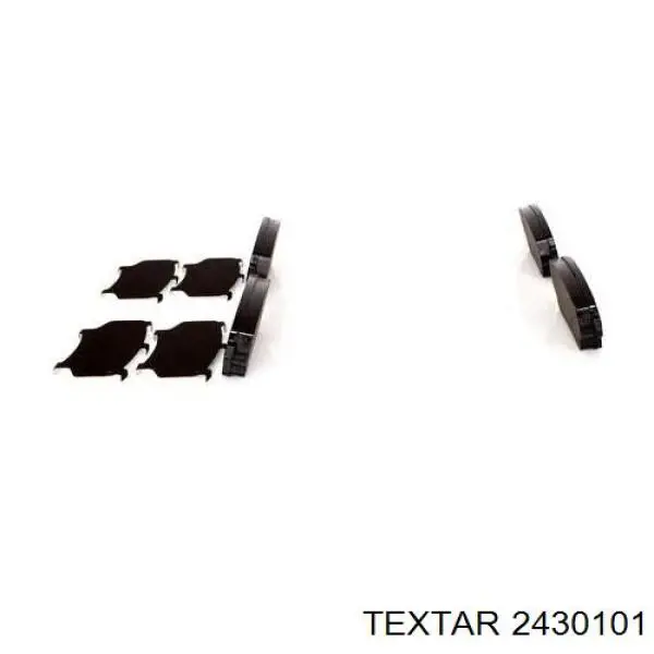 2430101 Textar Колодки передние