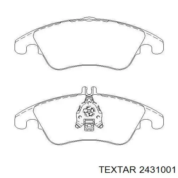 Pastillas de freno delanteras 2431001 Textar