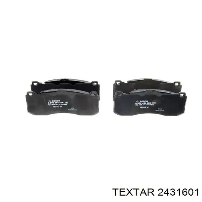 Передние тормозные колодки 2431601 Textar