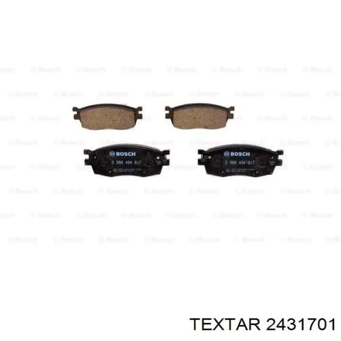 Купить 2431701 Textar Колодки тормозные