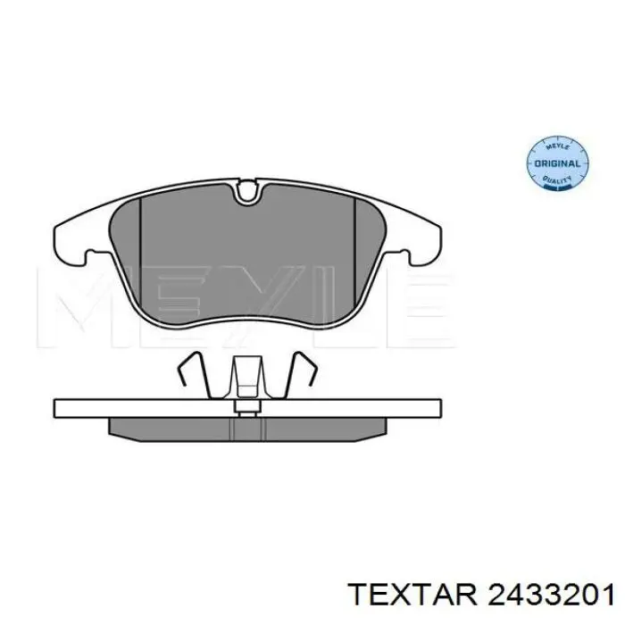 Передние тормозные колодки 2433201 Textar