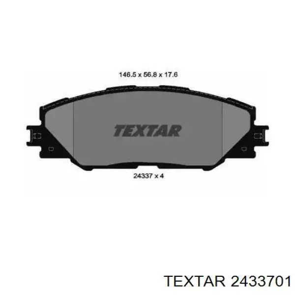 Купить 2433701 Textar Колодки тормозные