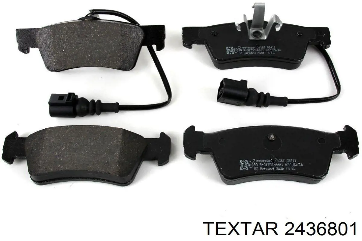 Задние дисковые колодки Textar 2436801