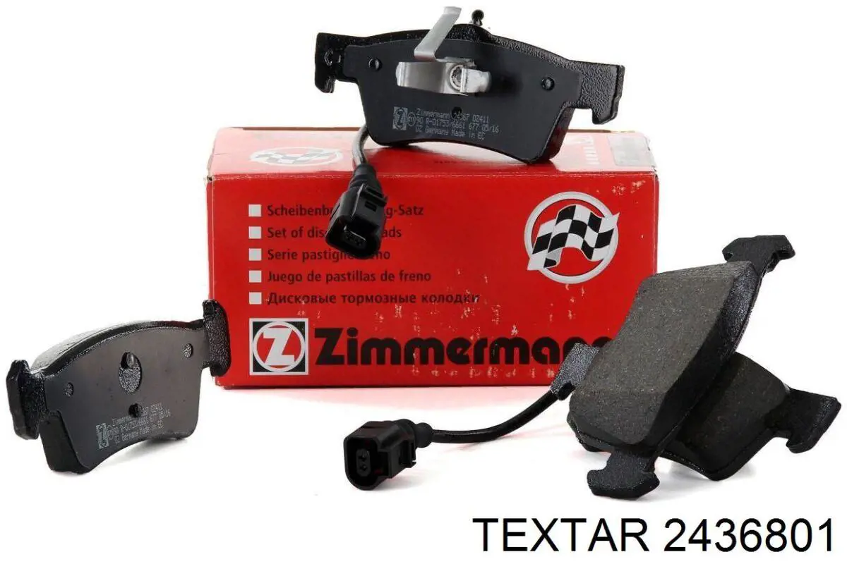 Купить 2436801 Textar Колодки тормозные задние, дисковые