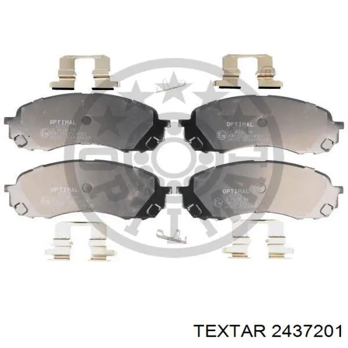 Передние тормозные колодки 2437201 Textar