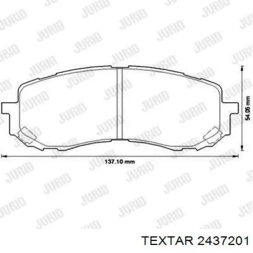 Тормозные колодки Textar 2437201