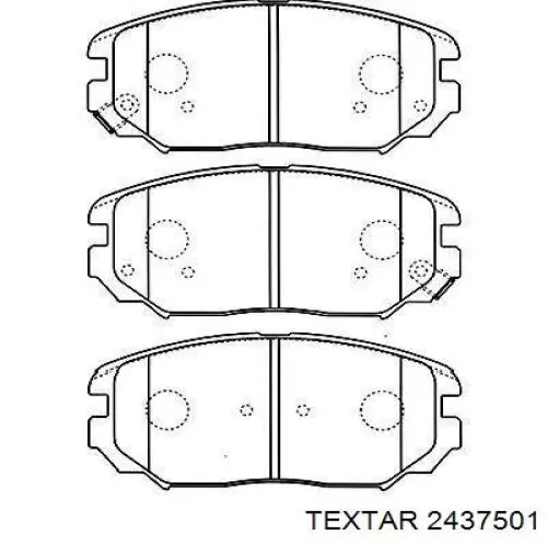 Передние тормозные колодки 2437501 Textar