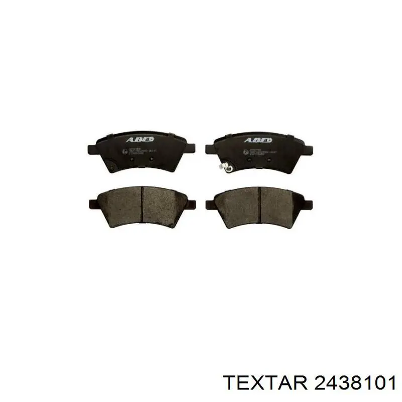 Купить 2438101 Textar Колодки тормозные задние, дисковые