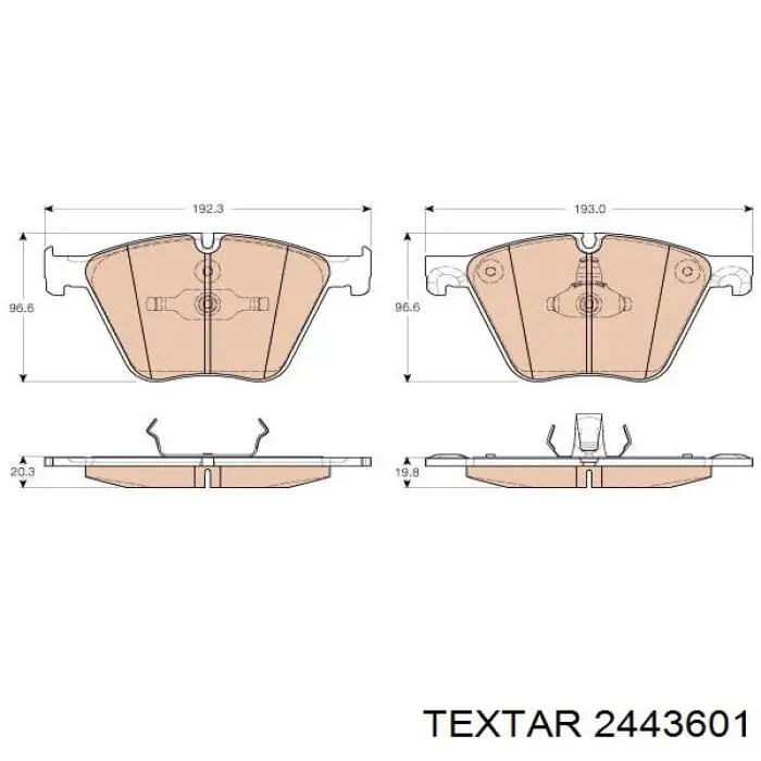 Колодки Textar 2443601 цена, от 143.02 USD