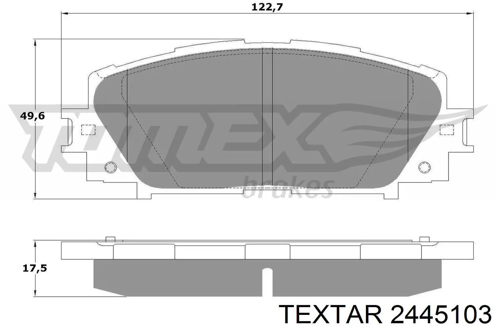 Колодки Textar 2445103 цена, от 16.32 USD