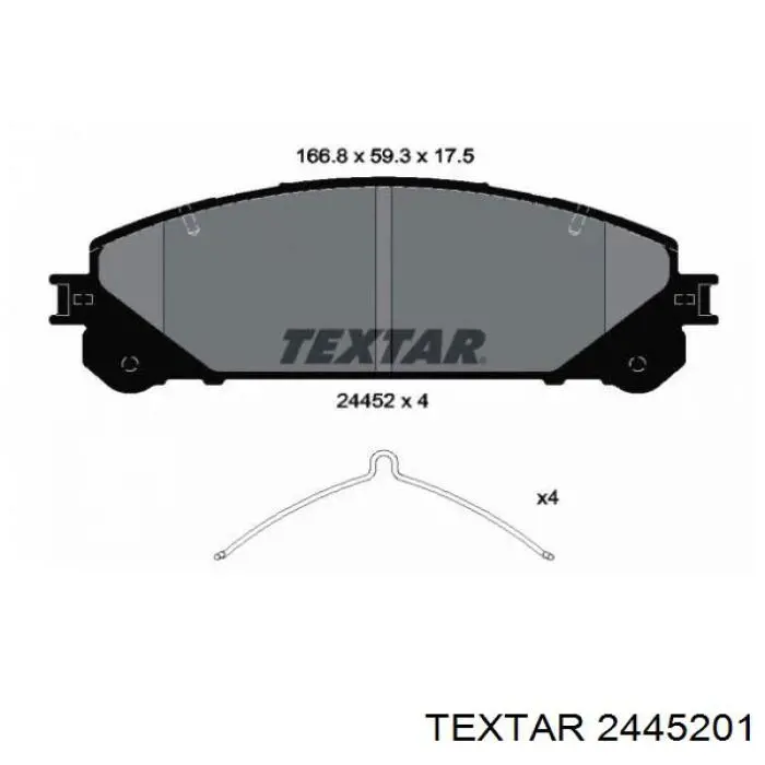 Купить 2445201 Textar Колодки тормозные