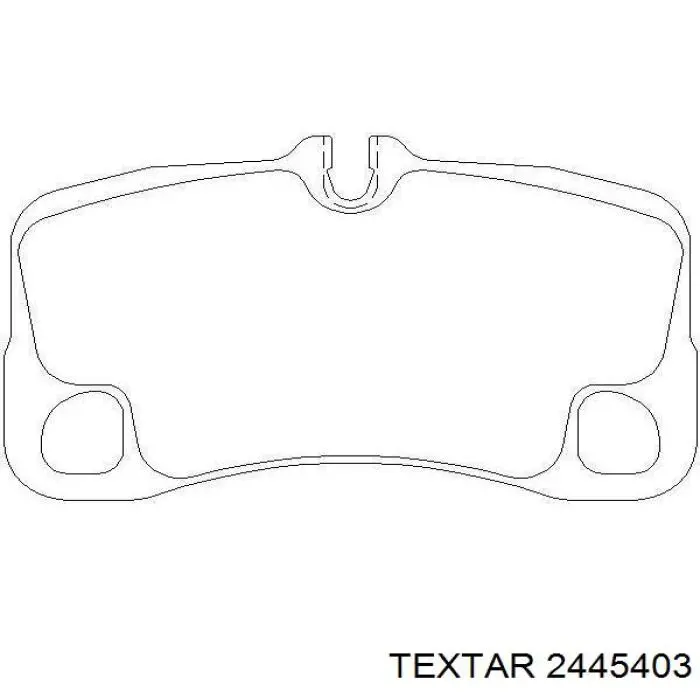 Задние тормозные колодки 2445403 Textar