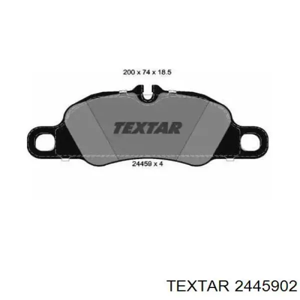 Передние тормозные колодки 2445902 Textar