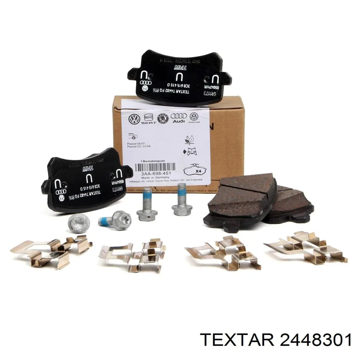 Купить 2448301 Textar Колодки тормозные задние, дисковые