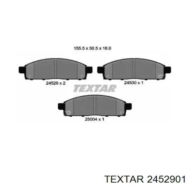 Купить 2452901 Textar Колодки тормозные