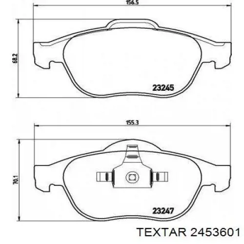 Колодки Textar 2453601 цена, от 36.20 USD
