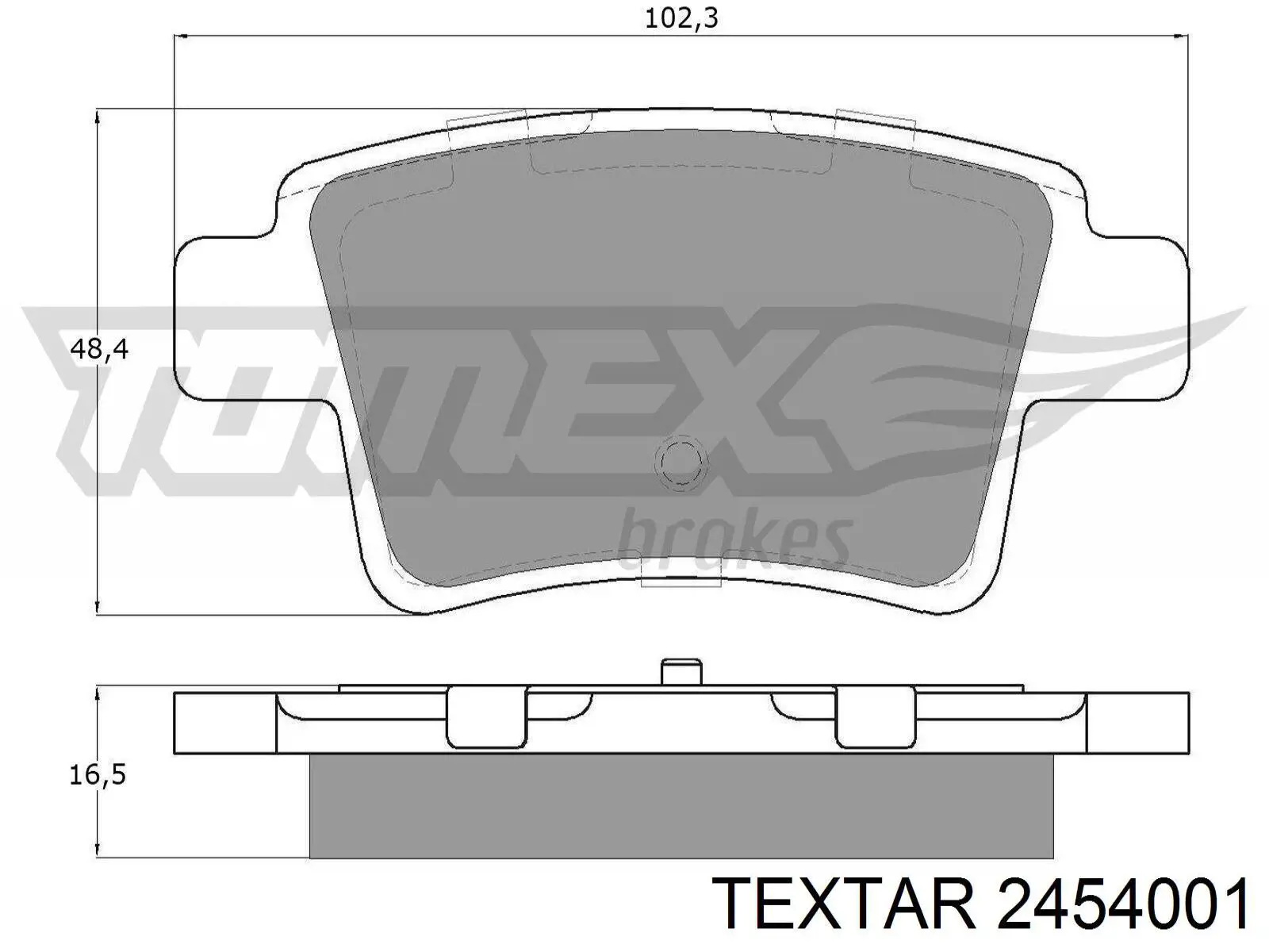 Колодки дисковые  Textar 2454001 цена, от 43.83 USD