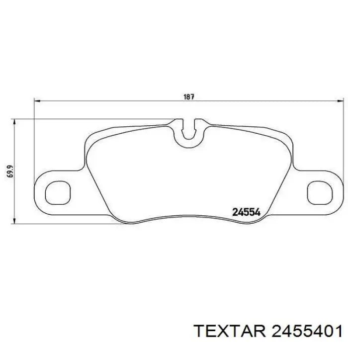 Колодки дисковые  Textar 2455401 цена, от 89.12 USD