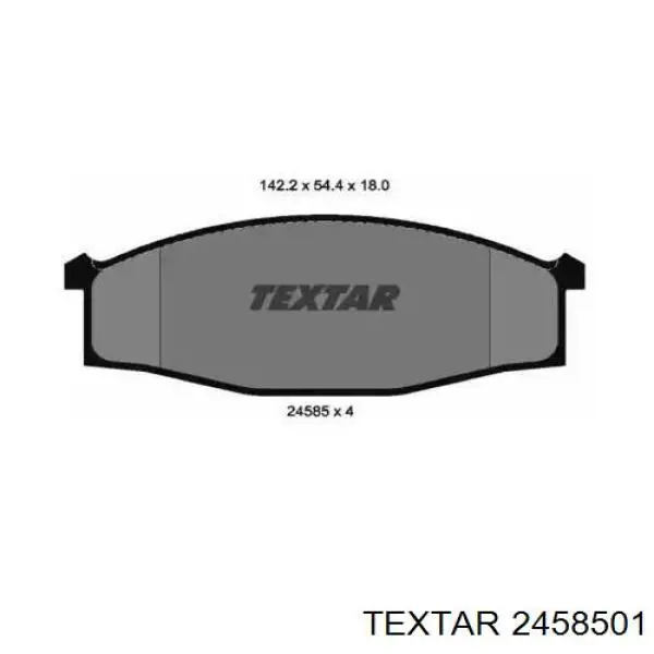 Передние тормозные колодки 2458501 Textar